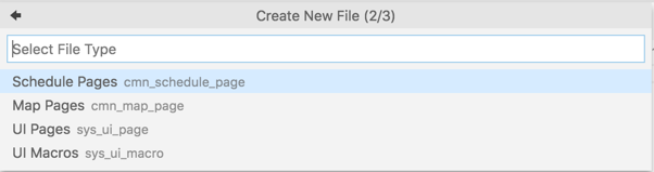 Available file types
