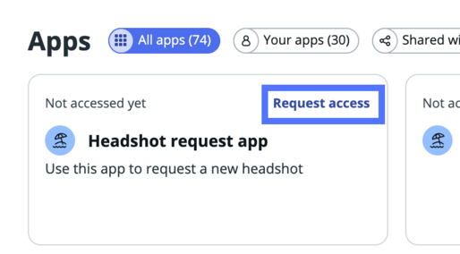 Request access link