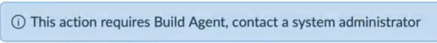 Screenshot showing the banner message
