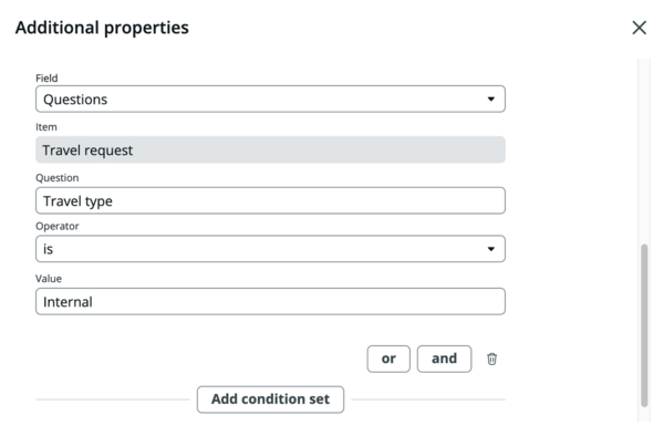 Use a specific answer to a form's question as trigger