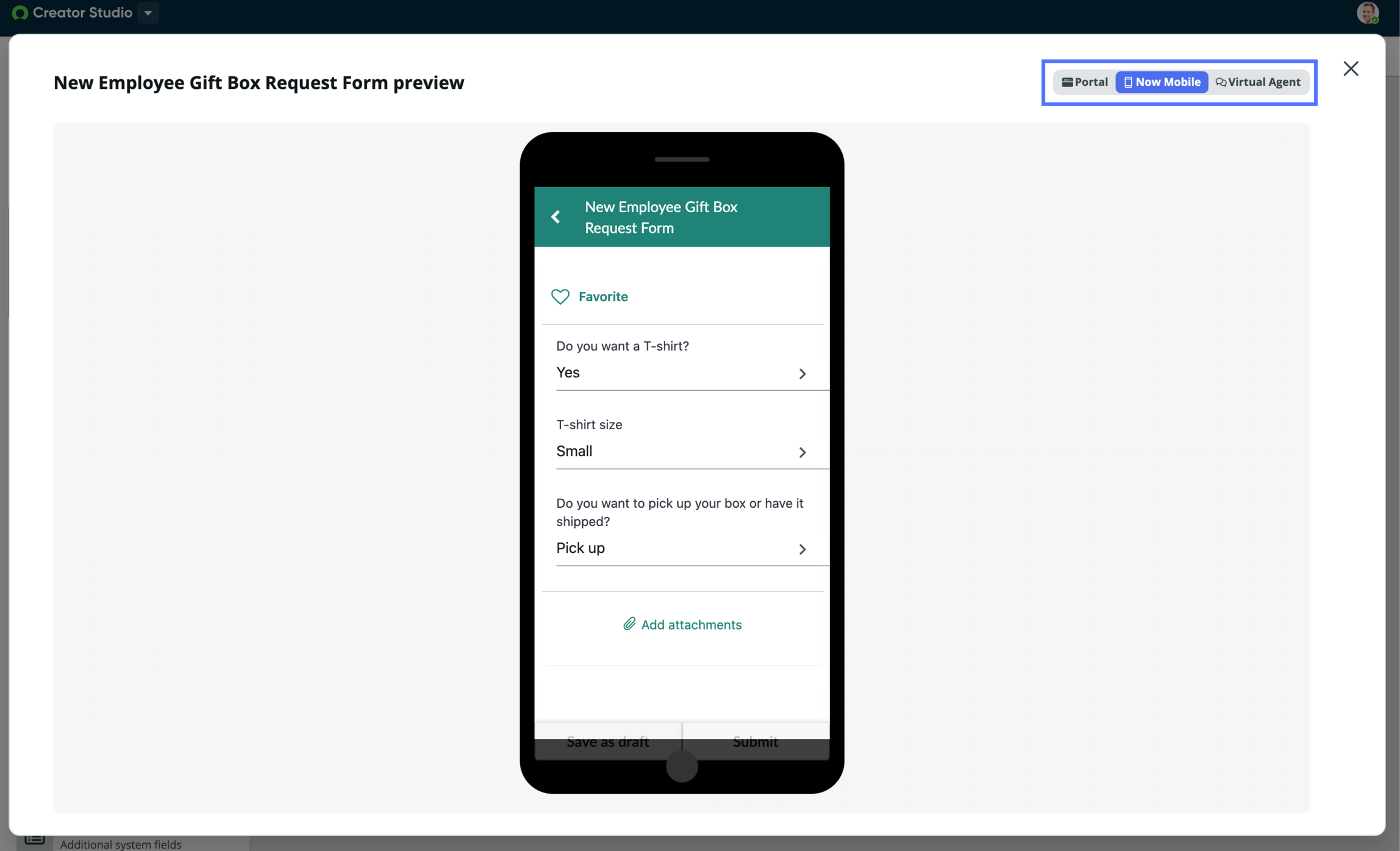 Preview how a form looks on mobile