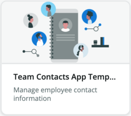 Team Contacts App template