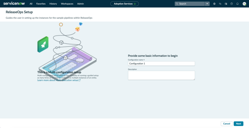 Enter a name and description for the configuration.