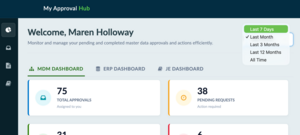 Approval hub with mdm dashboard displayed.