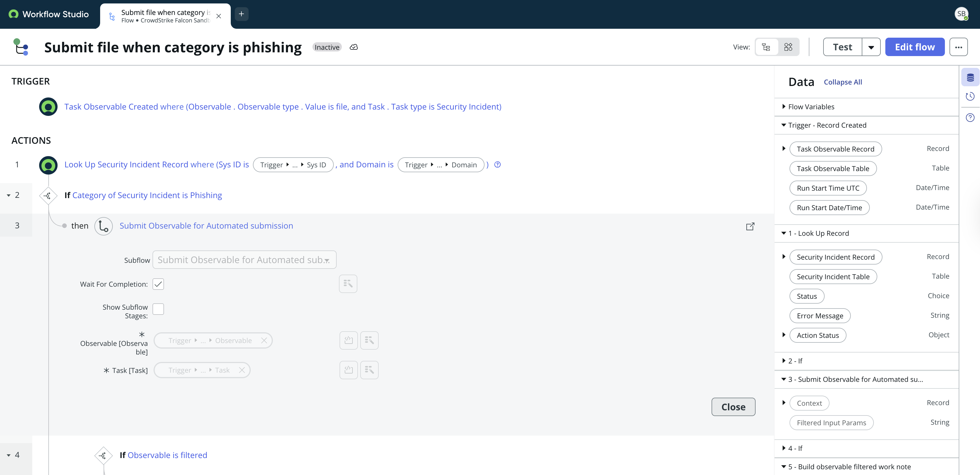 Activate the base system flow or customize your flow.