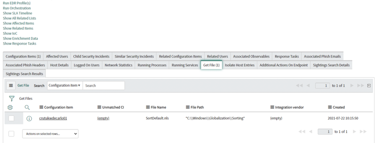 Get File related list