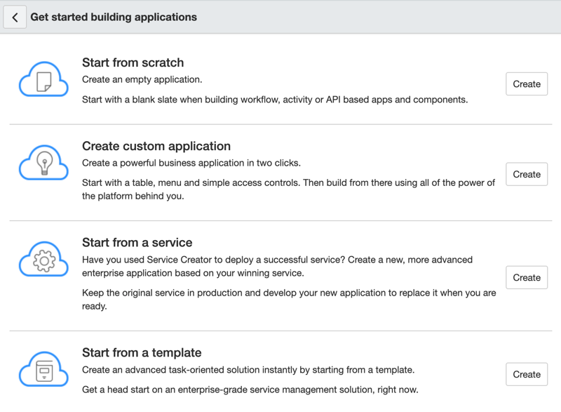 Application creator