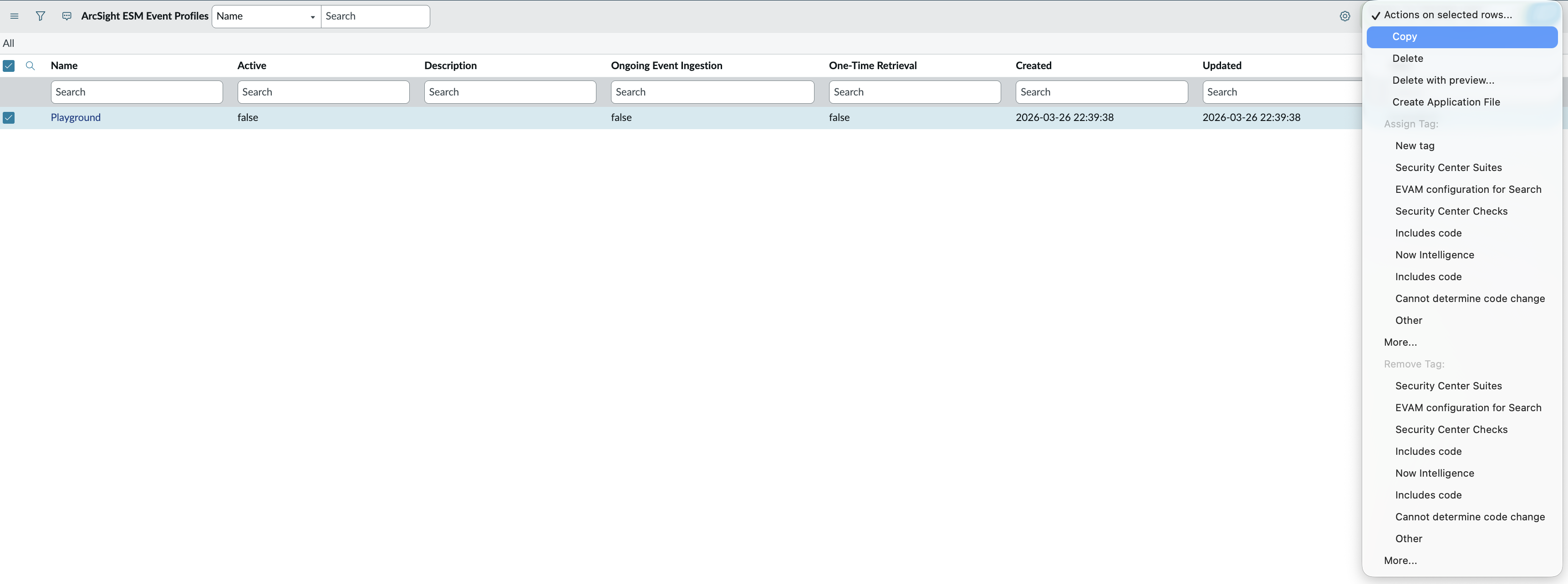 ArcSight ESM: Profiles