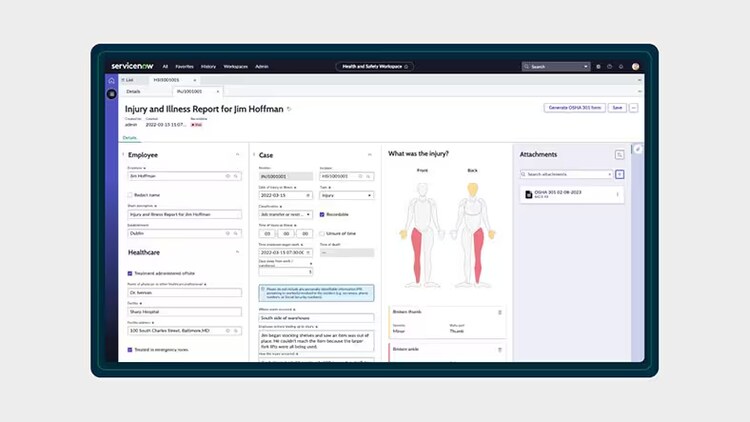 Health and Safety Injury and Illness Report