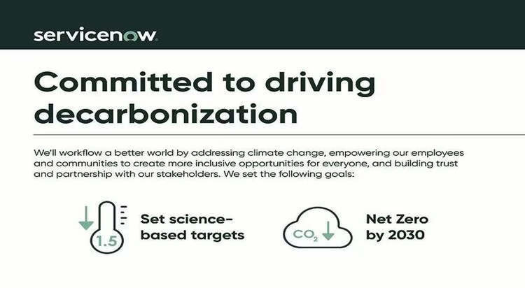 ServiceNow verpflichtet sich zur Klimaneutralität bis 2030