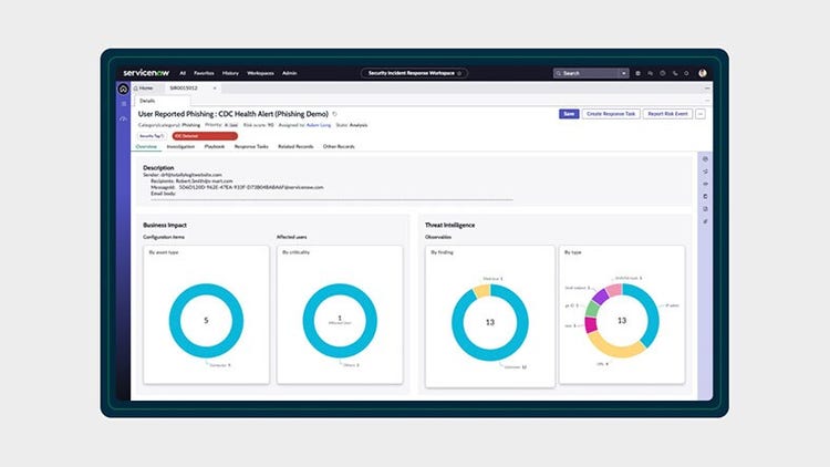 Next Experience Security Incident Response Workspace details