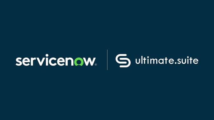 ServiceNow en UltimateSuite logo's