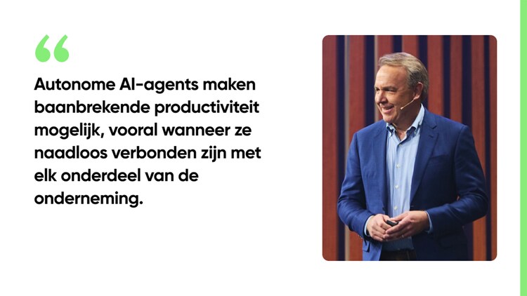 Autonome AI-agents maken baanbrekende productiviteit mogelijk, vooral wanneer ze naadloos verbonden zijn met elk onderdeel van de onderneming.