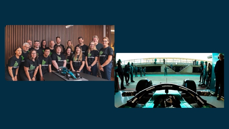 ServiceNow employees involved in the Aston Martin Aramco Formula One partnership